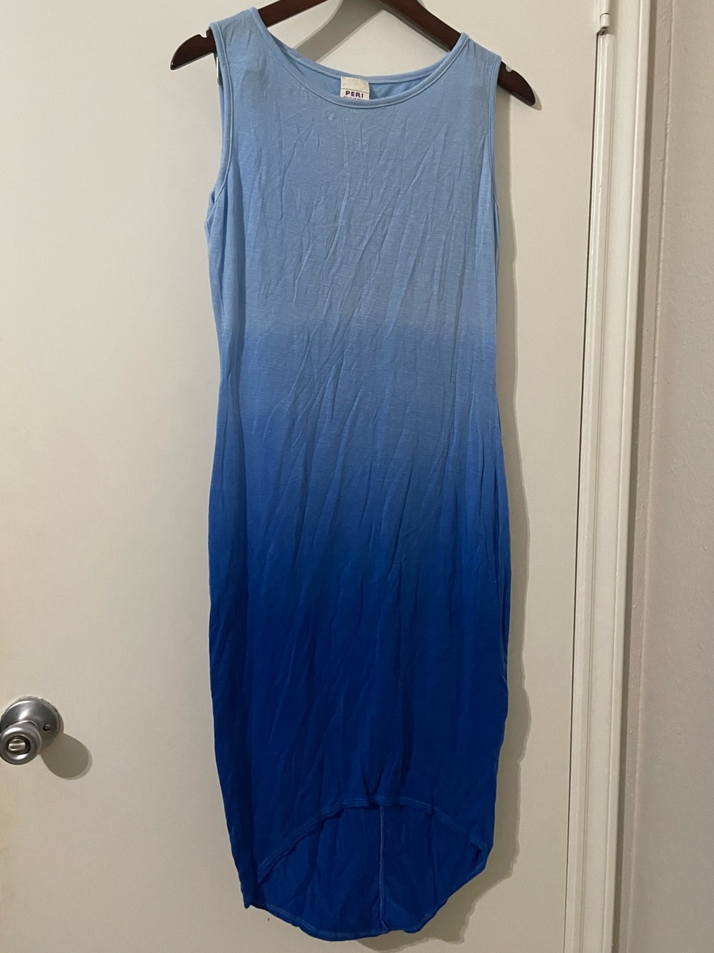 PERI Pure Eco Rag Industry Blue Ombré Tencel Sleeveless Dress - Size 2